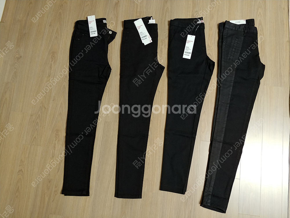 가격인하* 새상품) S사이즈 스키니진, 레깅스팬츠, 블랙컬러 4종 판매합니다.--0