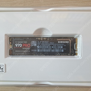 삼성전자 正品 V-NAND SSD 970 PRO 512GB NVMe M.2 (2020년 2월 구입) 팝니다.