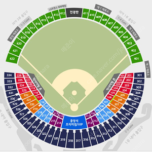 10월 14일(토)/ 10월 15일(일) 두산 엘지( LG) 블루 레드 외야 자리 판매