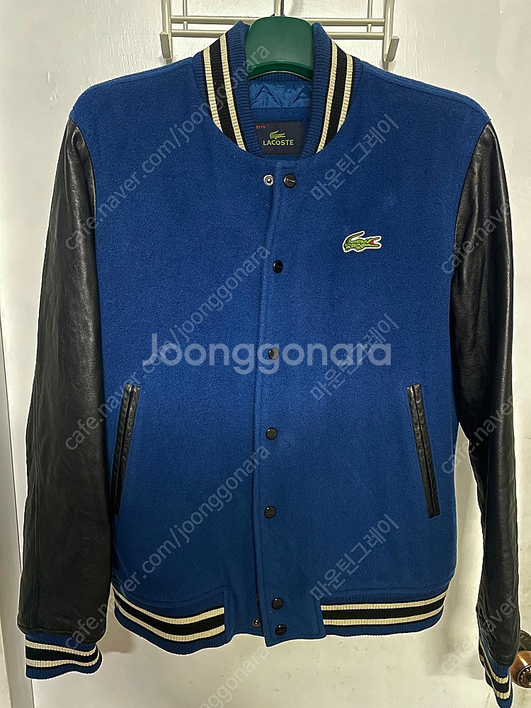 라코스테 양가죽 바시티 야구점퍼(XL)--1