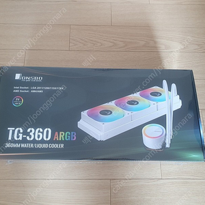 [미개봉] JONSBO TG-360 ARGB (WHITE) 수냉쿨러 팝니다