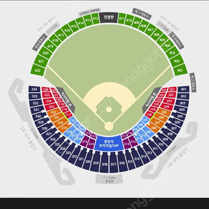 10월13일 두산vs기아 1루블루 통로2연석 판매합니다