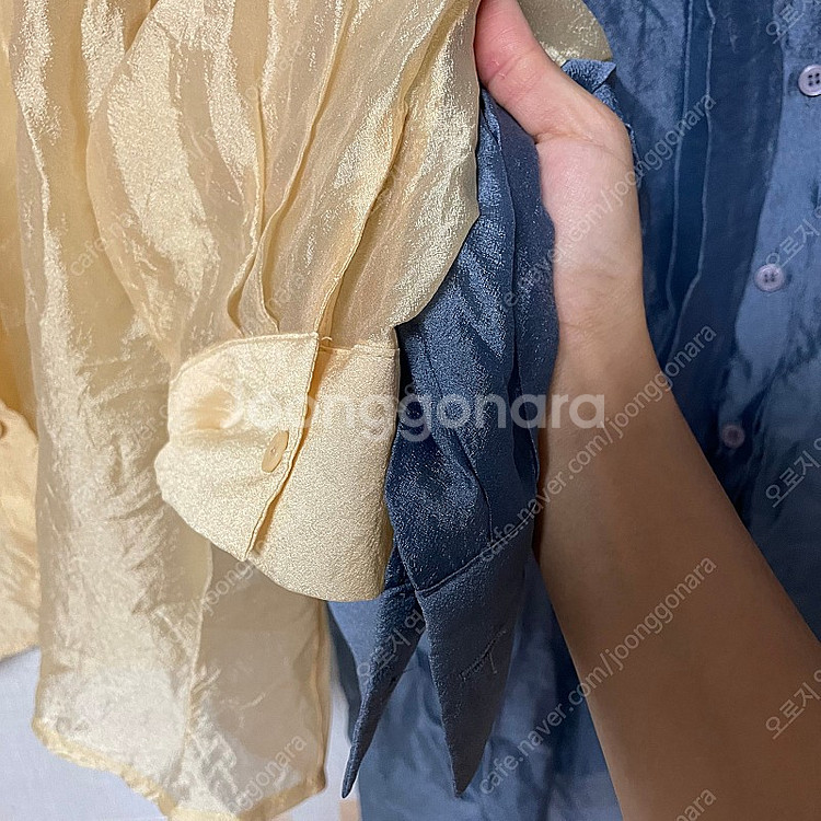 노이어덜트 블라우스(블루)--6