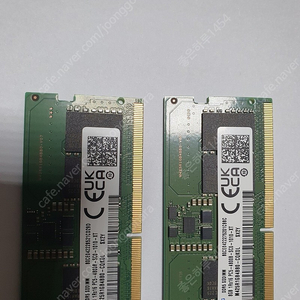 미사용 삼성 노트북 메모리 램 DDR5 8GB 4800 2개﻿ 전북 전주