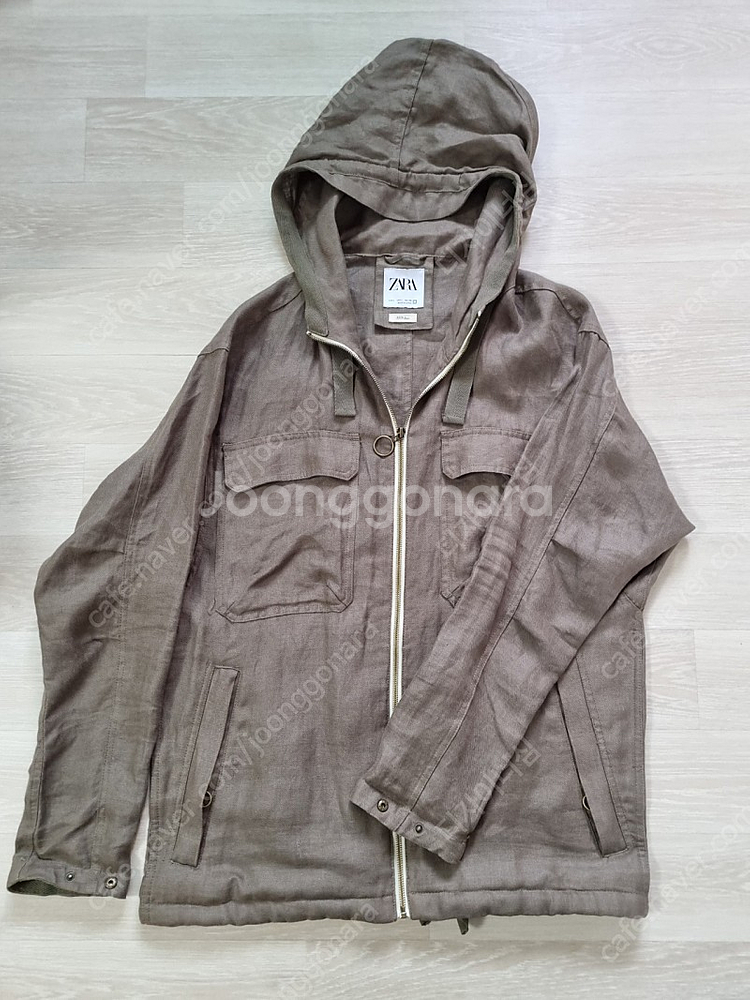 자라 린넨 100% 후드 자켓 L사이즈 - 1.5만원--0