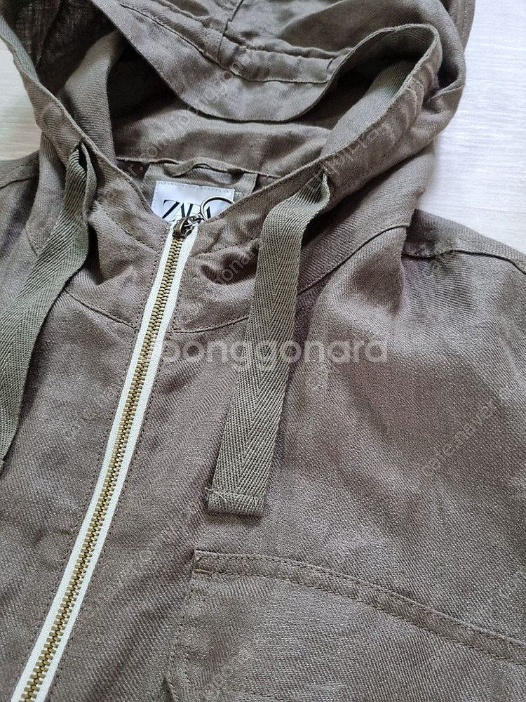 자라 린넨 100% 후드 자켓 L사이즈 - 1.5만원--1