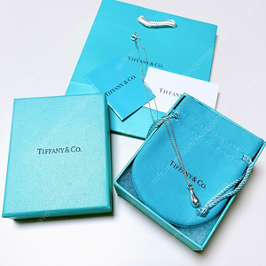 TIFFANY&CO 티파니 티어드롭 펜던트 목걸이 정품