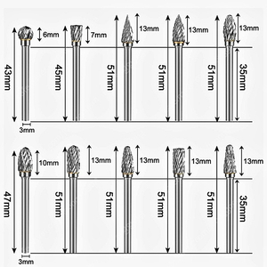 텅스텐 카바이드 로터리 10종세트