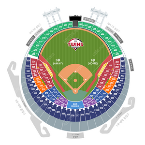10.15 엘지 홈 LG 트윈스 vs 두산 베어스 3루 네이비석, 외야석 연석 양도합니다
