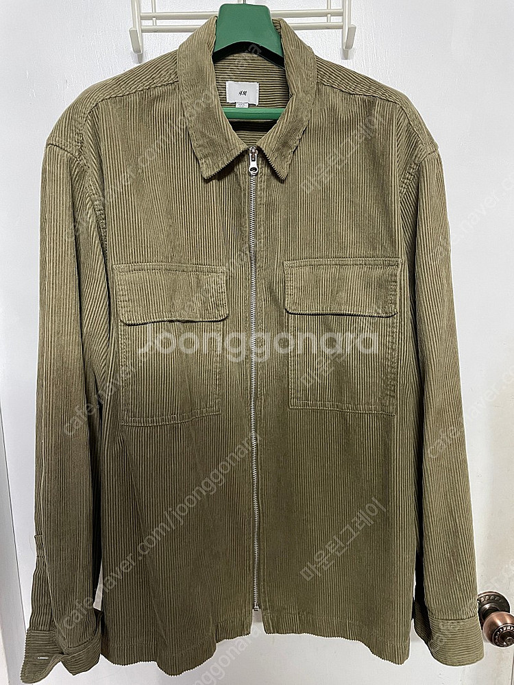 h&m 코듀로이 셔츠자켓--2