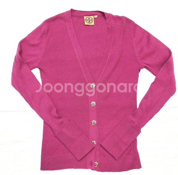 TORY BURCH 토리버치 슈렁큰 시몬 가디건 라즈베...--1