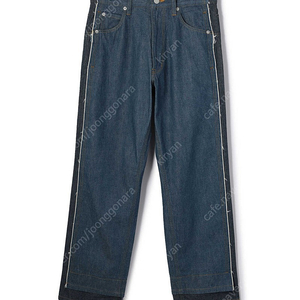 요크도쿄 yoke tokyo Connected 7P Straight Denim Trousers - Blue