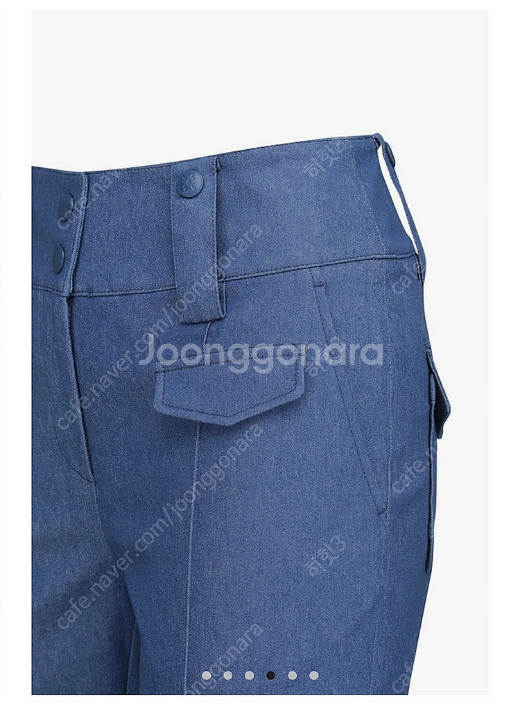 지포어 데님부츠컷 팬츠 여성골프바지 64사이즈--2