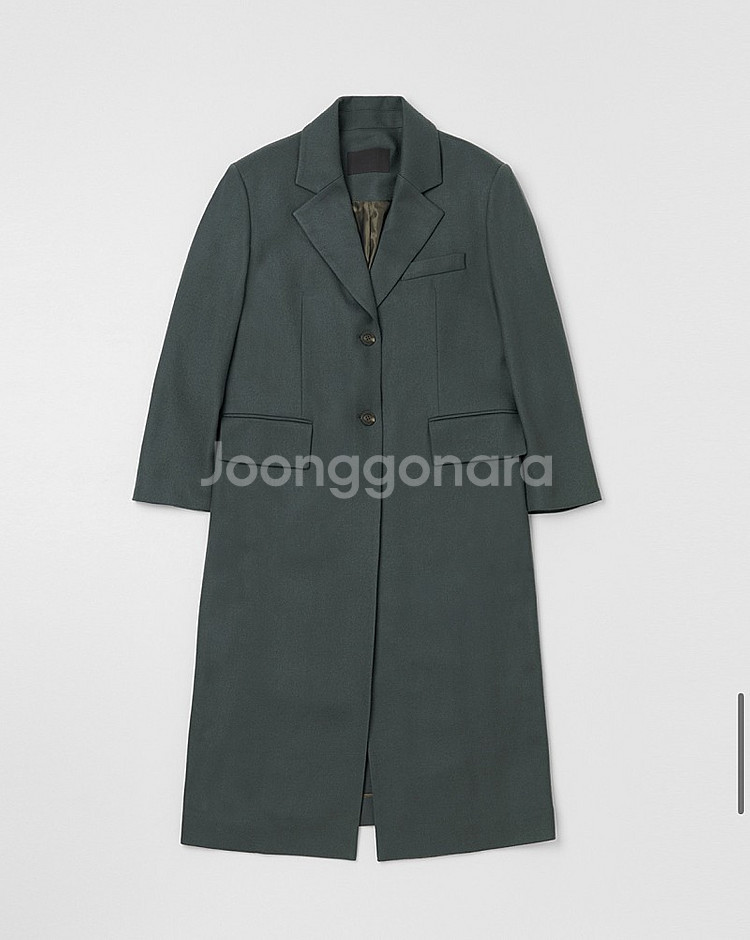 BOTANY WOOL COAT (차콜 / 사이즈 s)--0
