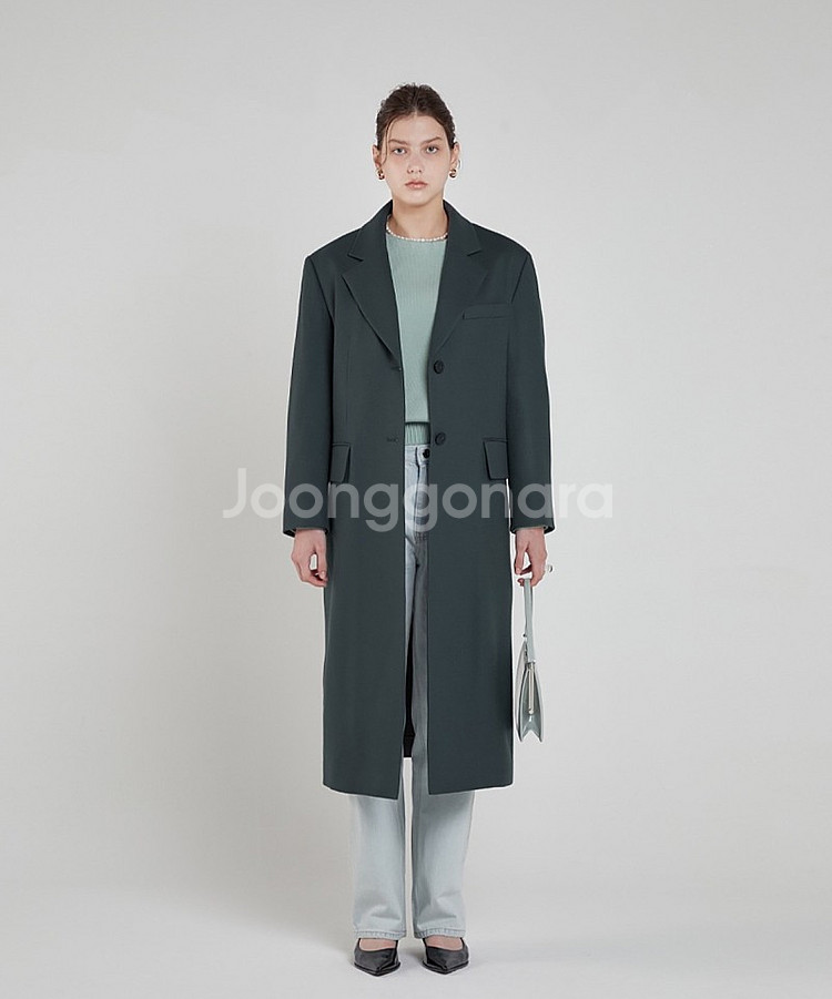BOTANY WOOL COAT (차콜 / 사이즈 s)--1