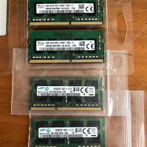 노트북용 램 DDR4 4G 2개 DDR3 4G 2개 일괄판매