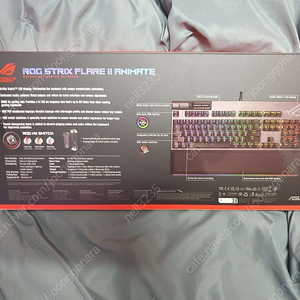 ASUS ROG STRIX FLARE II ANIMATE 갈축 미개봉 + 커스텀 축 40개