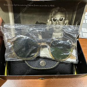 모스콧 빌릭 선글라스 MOSCOT BILLIK SUN 47 CINNAMON CALIBAR GREEN LENSES