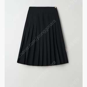 아쎄르 골드버튼플리츠스커트 m사이즈 hacer gold button pleats skirt