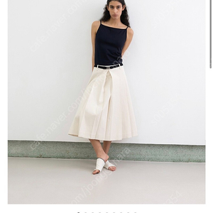 Le17 르17 KATIE PLEATS SKIRT in COTTON 36 새상품