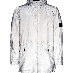 STONE ISLAND 스톤아일랜드 플레이티드 리플렉티브 더스트 코트 plated reflective