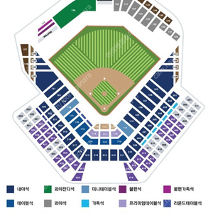 [ 와일드카드 1차전] NC다이노스 vs 두산 120블럭 2연석 또는 4연석