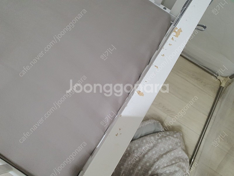 쁘띠라뺑 꼬모 토들러 아기침대 원목 하이난간, 매트리스...--5