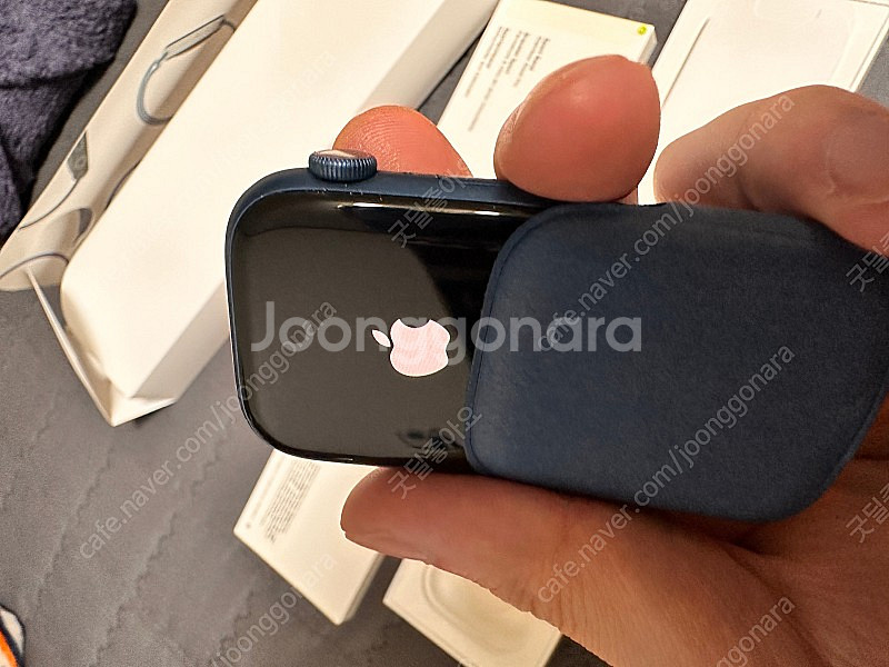 애플워치7 45mm 네이비 셀룰러--0