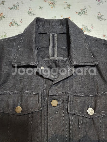<정품> 지방시 성모마리아상 프린팅 블랙 데님 자켓 (...--7