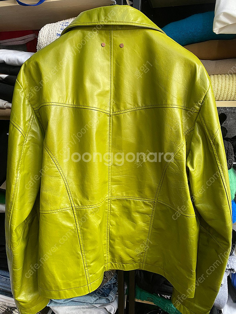 앤더슨벨 램스킨 래더자켓 스프링그린 awa419u--1