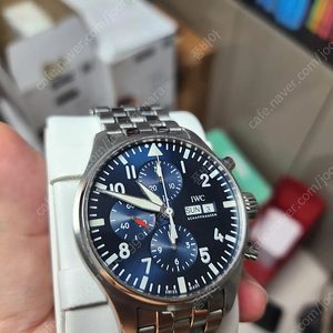 IWC 377717 어린왕자 파일럿크로노 청판