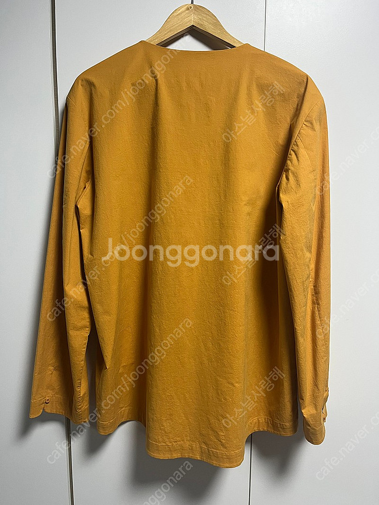 이얼즈어고 이지고잉 우븐 롱 티셔츠(머스터드) XL s...--1