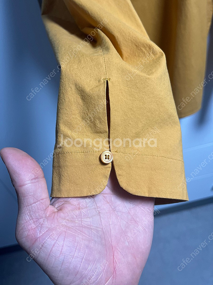 이얼즈어고 이지고잉 우븐 롱 티셔츠(머스터드) XL s...--2