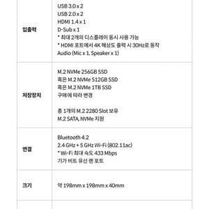 미니PC RT-MNP00012 (i9-10900 WIN11 Home RAM 16GB NVMe 256GB)