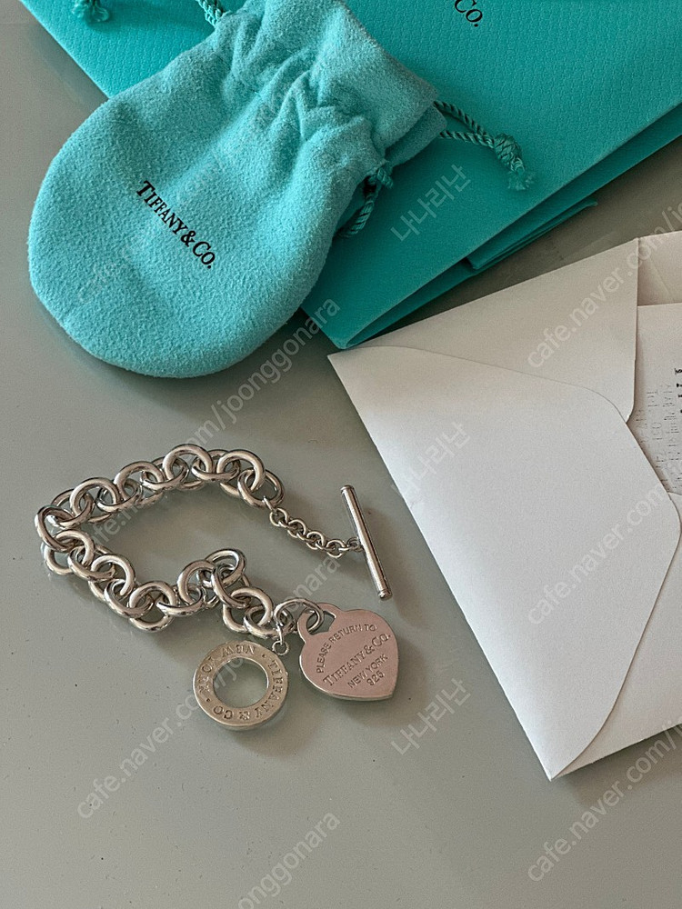 티파니앤코 하트태그토글 브레이슬릿 M--2