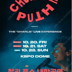 찰리푸스 내한 콘서트 (Charlie Puth Live in Seoul) 토요일/일요일 양도