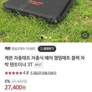 케븐 1인용 자충매트팝니다