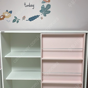 리바트 마카롱 슬라이딩 전면책장 1200