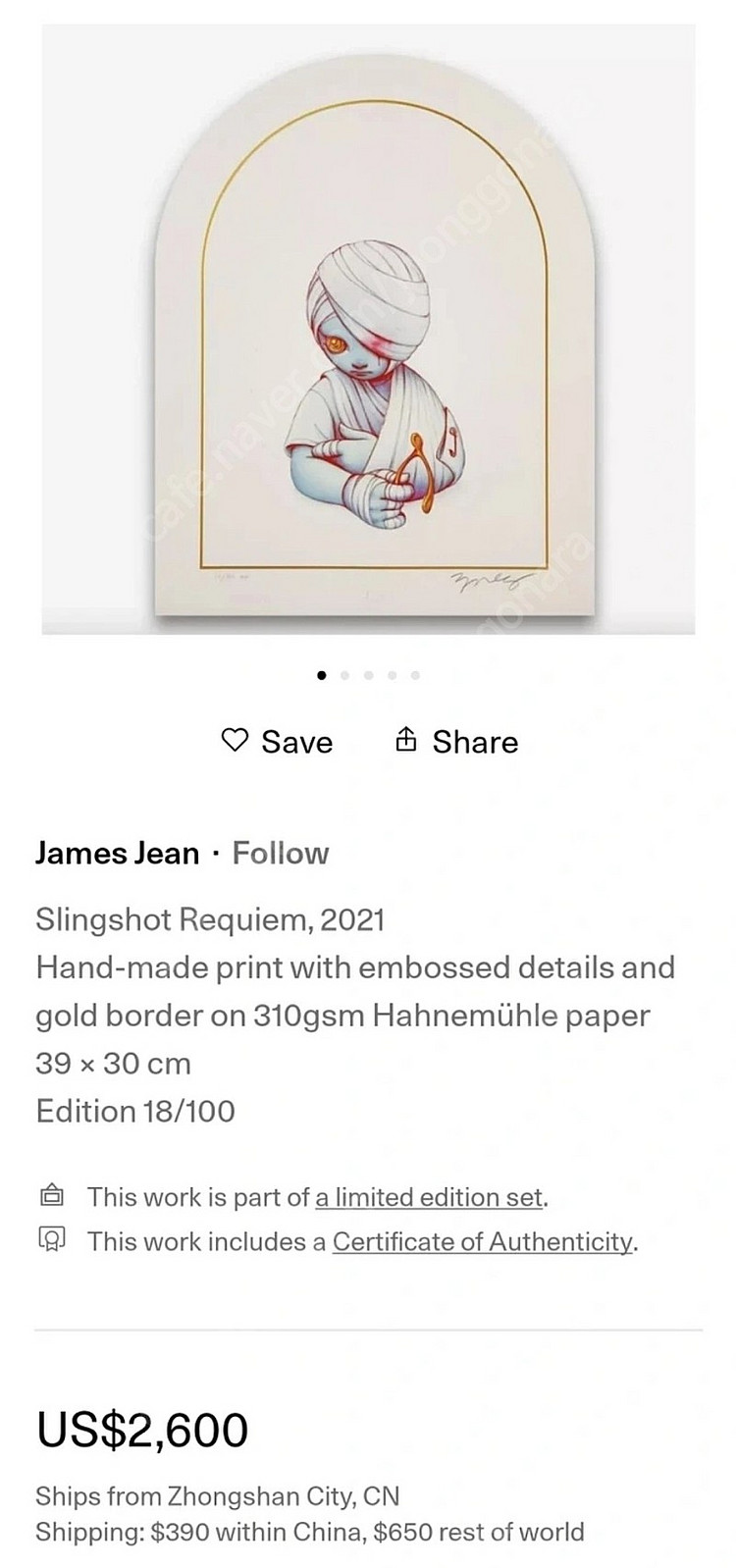 제임스진 James Jean 슬링샷 레퀴엠 Slings...--1