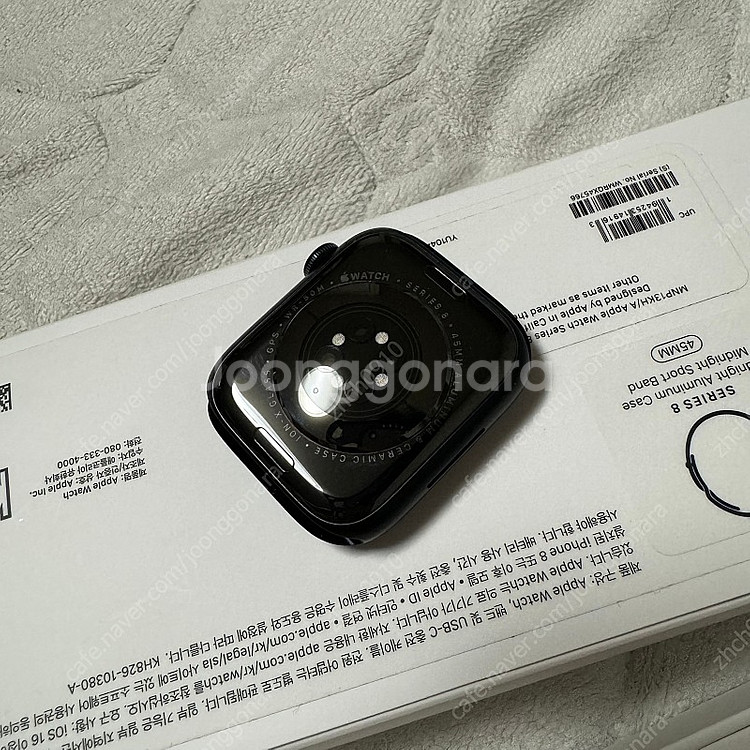 애플워치8 45mm gps 미드나이트 신품급 풀박스 급...--2