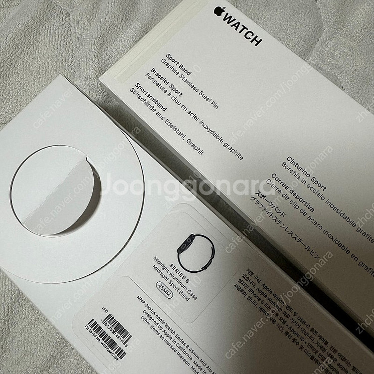 애플워치8 45mm gps 미드나이트 신품급 풀박스 급...--4