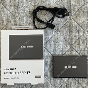 삼성 외장 SSD T7 500GB 급매 5만