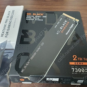 현존최강 PS5 , PC게이밍 NVME SSD WD BLACK SN850X 2TB 방열판 택포14.5