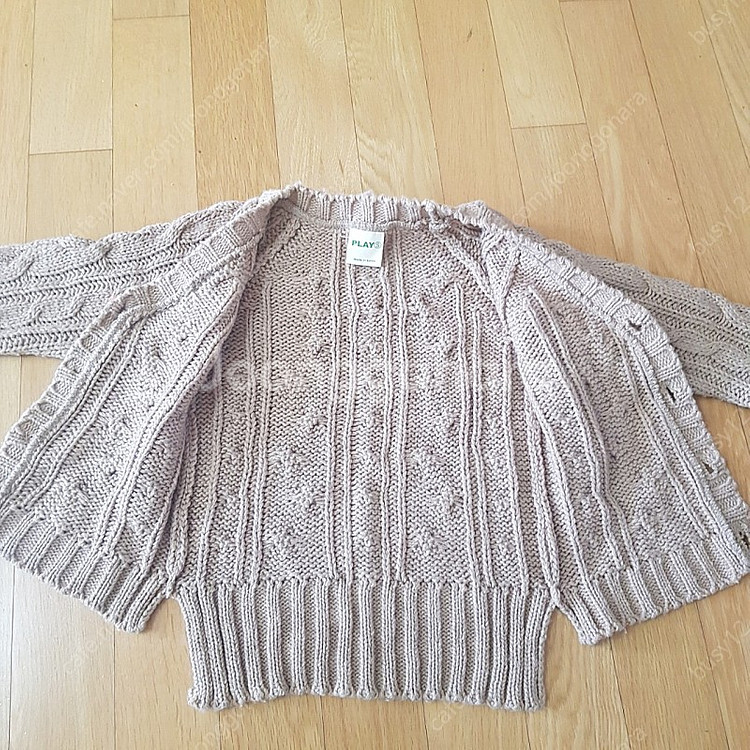 여아 꽈배기 가디건 3~4세 (5000원)--2