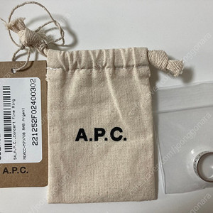 A.P.C. 아페쎄 실버 파인 콘서트 링 새상품