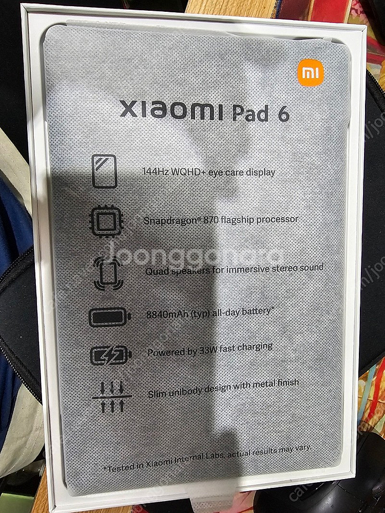 샤오미 패드6 8gb 256gb 국내정발판 팝니다--3