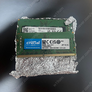 노트북 램 ddr4 3200 8G 2장 판매합니다