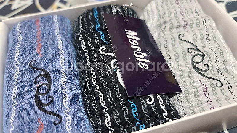 새상품)BYC Marble 남자 삼각팬티3개입 100--1