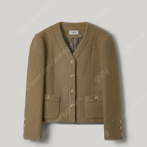 엘보른 L’avenue Tweed Jacket (Gold Beige)