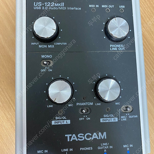 TASCOM us-122 mk2 오디오 인터페이스 팝니다